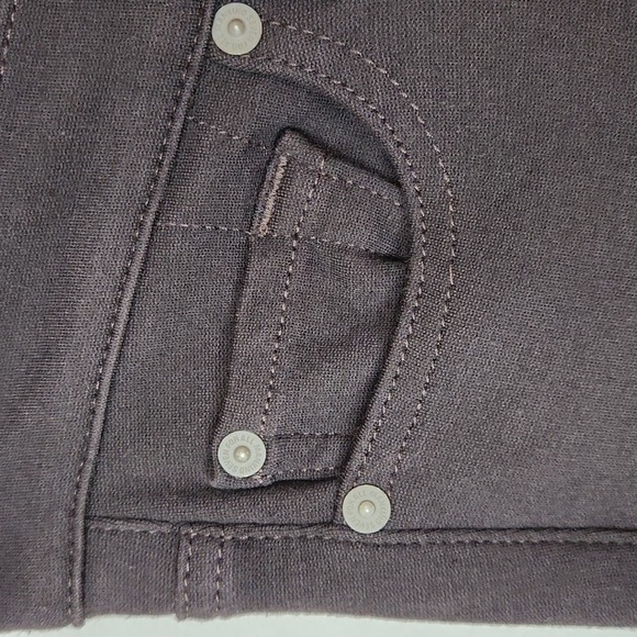 7 For All Mankind Ponte Stretch Brown Jeggings/Skinny Ankle Pants, Size 27 ~ GUC - Picture 8 of 13